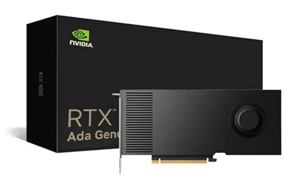 NVIDIA RTX 4000 20GB ADA GPU GDDR6 PCIE 4.0×16 130W TDP Graphics Card.